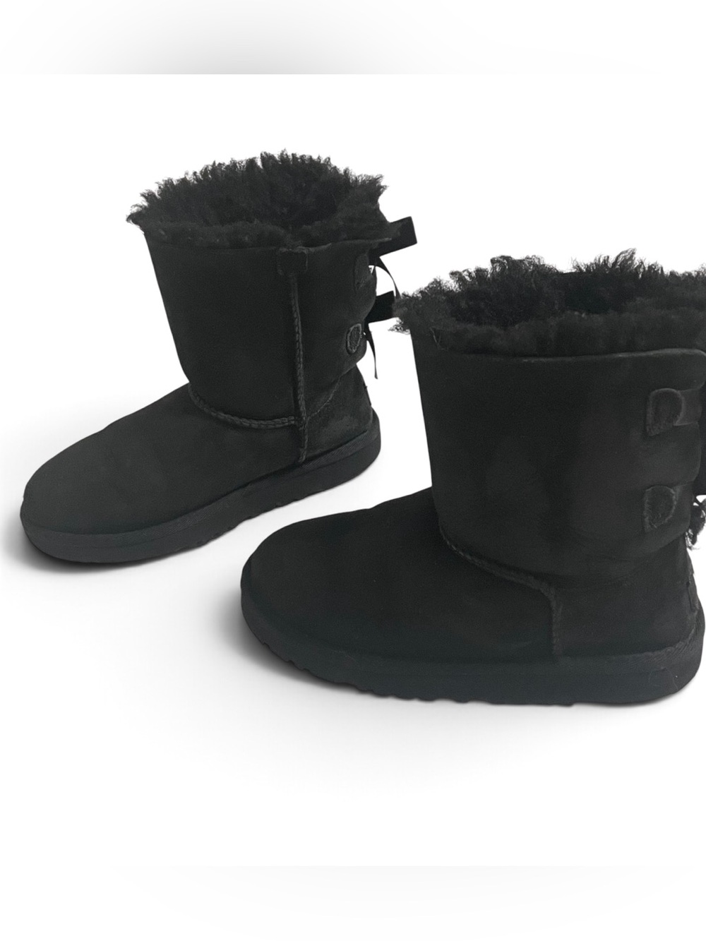 Ugg Girls Shearling Winter Boots 1 black